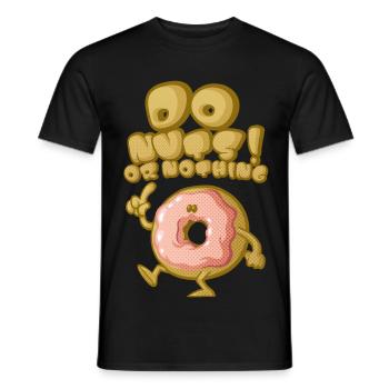 Do nuts - Men's T-Shirt - black - Front - AI Model Male 178 light (178cm)