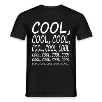 COOL Funny Sayings 99 Statement Men Women - Men's T-Shirt - black - Front - AI Model Male 178 light (178cm)