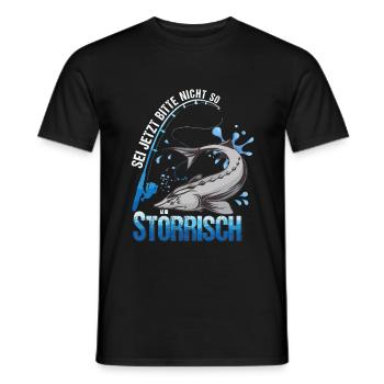 Sei Nicht So Störrisch Stör Angeln Störangler - Männer T-Shirt - Schwarz - Vorne - AI Model Male 178 light (178cm)