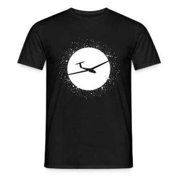 Circle with syringes and glider - (b) - Men's T-Shirt - black - Front - AI Model Male 178 light (178cm)