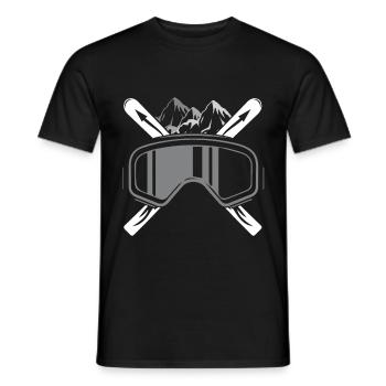 Schifoan - (sk) - Männer T-Shirt - Schwarz - Vorne - AI Model Male 178 light (178cm)