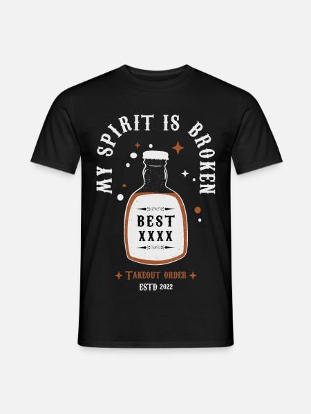 Spiritual Drinker - Men's T-Shirt - black