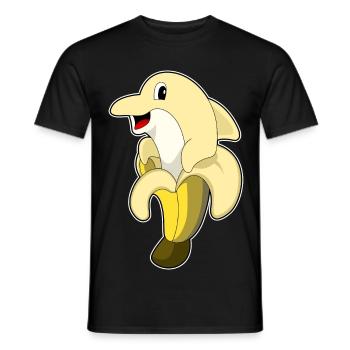 Dolphin Banane - T-shirt homme - noir - Devant - AI Model Male 178 light (178cm)