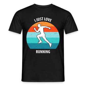 Faire du jogging - T-shirt homme - noir - Devant - AI Model Male 178 light (178cm)