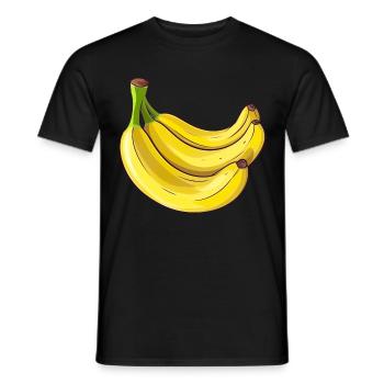 Bananen für eine Bananen Liebhaber - Männer T-Shirt - Schwarz - Vorne - AI Model Male 178 light (178cm)