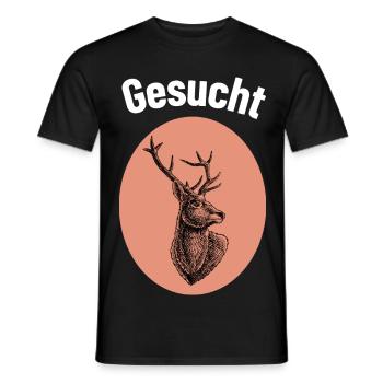 Hunting Lovers - Men's T-Shirt - black - Front - AI Model Male 178 light (178cm)