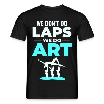 Tanz Akrobat Illustration Synchronschwimmen - Männer T-Shirt - Schwarz - Vorne - AI Model Male 178 light (178cm)