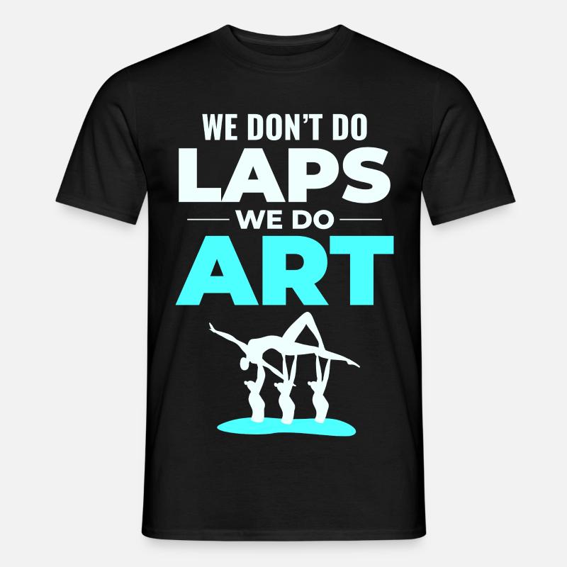 Dance Acrobat Illustration Synchronized Swimming - Men’s T-shirt - black