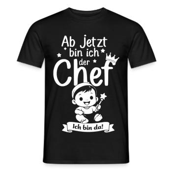 Ab jetzt bin ich der Chef - Männer T-Shirt - Schwarz - Vorne - AI Model Male 178 light (178cm)