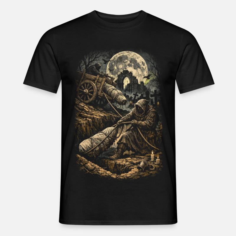 Friedhof Goth Humor - Männer T-Shirt - Schwarz