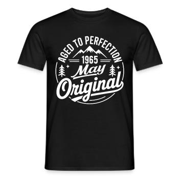 Mai 1965 – Legende der Gipfel und Berge - Männer T-Shirt - Schwarz - Vorne - AI Model Male 178 light (178cm)