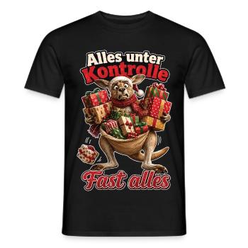 Alles unter Kontrolle, Fast alles - Männer T-Shirt - Schwarz - Vorne - AI Model Male 178 light (178cm)