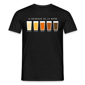 Biere degrade beer gradient (dd) - Männer T-Shirt - Schwarz - Vorne - AI Model Male 178 light (178cm)