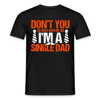 Ne vous allongez pas avec moi le jour de la fête des pères - T-shirt homme - noir - Devant - AI Model Male 178 light (178cm)