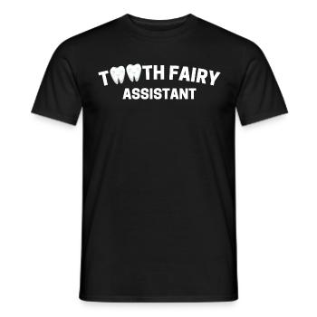 TOOTH FAIRY ASSISTANT - Men's T-Shirt - black - Front - AI Model Male 178 light (178cm)