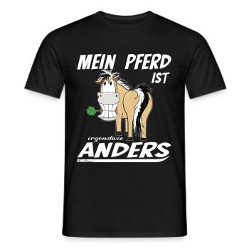 Mein Pferd ist irgendwie anders, Lustiges Fjord - Männer T-Shirt - Schwarz - Vorne - AI Model Male 178 light (178cm)