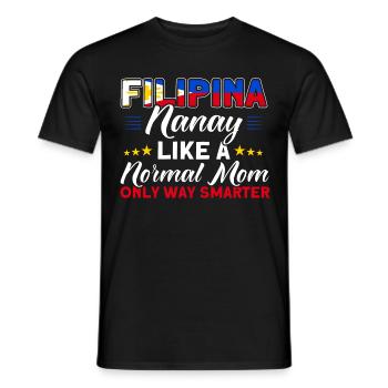 Philippinen Philippinisch Philippinische Flagge - Männer T-Shirt - Schwarz - Vorne - AI Model Male 178 light (178cm)