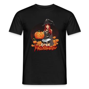 Happy Halloween - Men's T-Shirt - black - Front - AI Model Male 178 light (178cm)