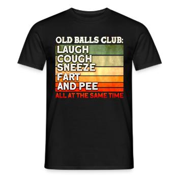 40. Geburtstag Alte Bälle Club Alter Mann - Männer T-Shirt - Schwarz - Vorne - AI Model Male 178 light (178cm)