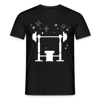 Bodybuilding Gewichtheben Fitness Workout - Männer T-Shirt - Schwarz - Vorne - AI Model Male 178 light (178cm)