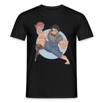 Pigarm Pirate - Männer T-Shirt - Schwarz - Vorne - AI Model Male 178 light (178cm)