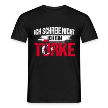 Türkisch Türkiye Türkei Geschenk - Männer T-Shirt - Schwarz - Vorne - AI Model Male 178 light (178cm)