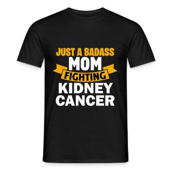 Nierenkrebs - eine knallharte Mutter im Kampf gege - Männer T-Shirt - Schwarz - Vorne - AI Model Male 178 light (178cm)
