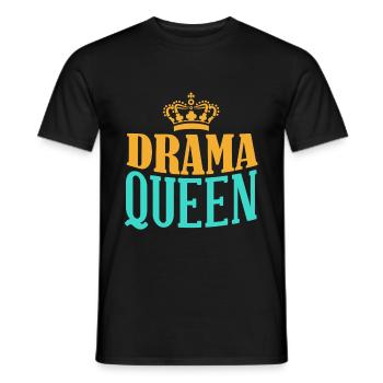 Drama Queens Filmtheater Schauspielerei Broadway L - Männer T-Shirt - Schwarz - Vorne - AI Model Male 178 light (178cm)