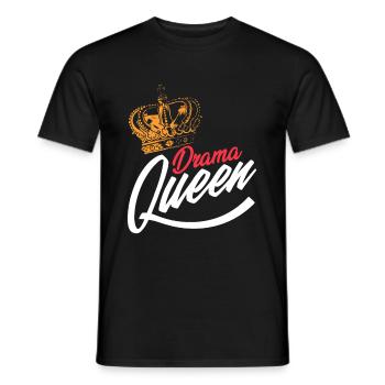 Drama Queens Motion Picture Theater Acting Broadway F - Men's T-Shirt - black - Front - AI Model Male 178 light (178cm)