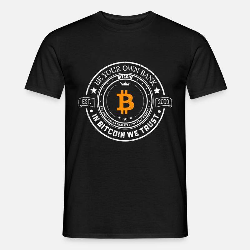 BITCOIN retro vintage - T-shirt uomo - nero