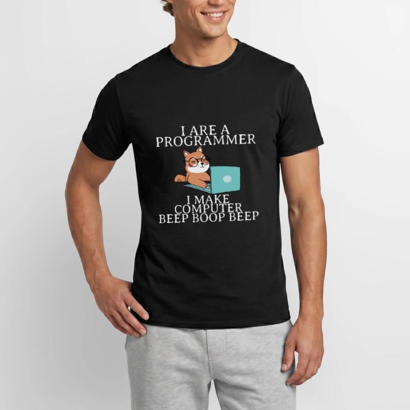 I Are A Programmer I Make Computer Beep Boop Beep4 Men’s T-shirt