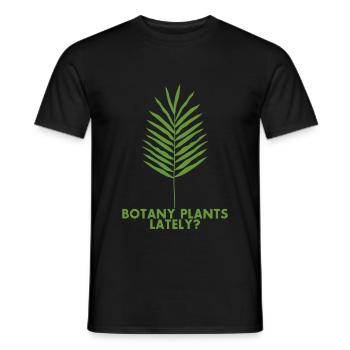 Botany Plants Lately 21 - Men's T-Shirt - black - Front - AI Model Male 178 light (178cm)