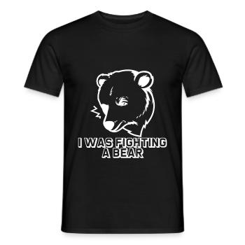 Je combattais un ours 13 - T-shirt homme - noir - Devant - AI Model Male 178 light (178cm)