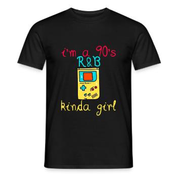 I'm a 90's R'b Kinda Girl 13 - Männer T-Shirt - Schwarz - Vorne - AI Model Male 178 light (178cm)