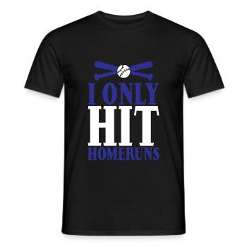 Je n’ai frappé que des homeruns 3 - T-shirt homme - noir - Devant - AI Model Male 178 light (178cm)