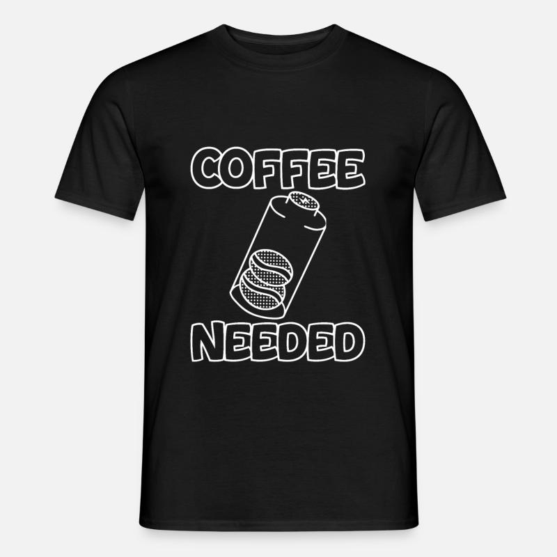 Coffee Needed 2 - Männer T-Shirt - Schwarz