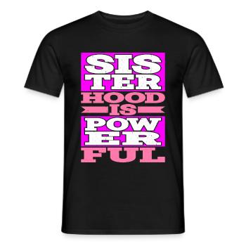 Sisterhood is Powerful 19 - Männer T-Shirt - Schwarz - Vorne - AI Model Male 178 light (178cm)