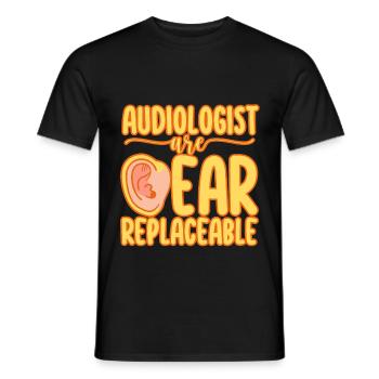 Audiologists Are Ear Replaceable - Männer T-Shirt - Schwarz - Vorne - AI Model Male 178 light (178cm)