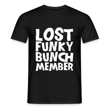 Lost Funky Bunch Member 4 - Men's T-Shirt - black - Front - AI Model Male 178 light (178cm)