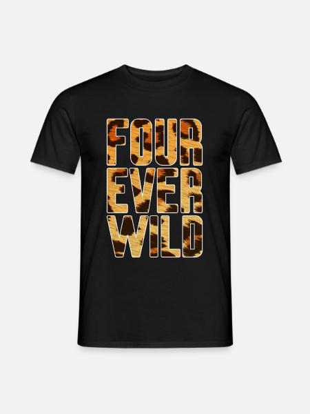 Four Ever Wild 27 - Männer T-Shirt - Schwarz