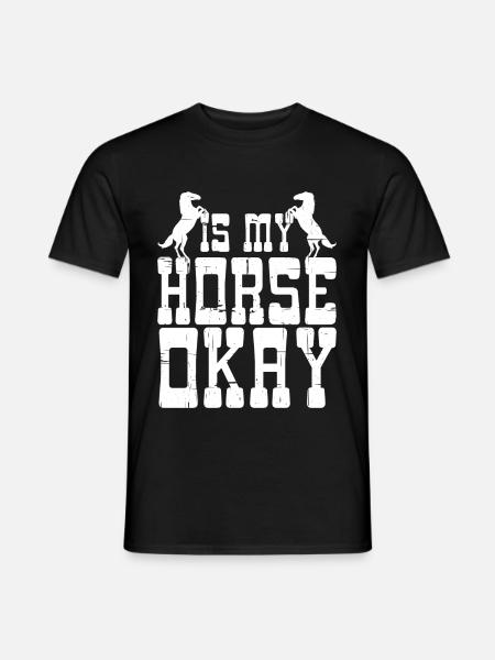 Mon cheval va-t-il bien 4 - T-shirt homme - noir