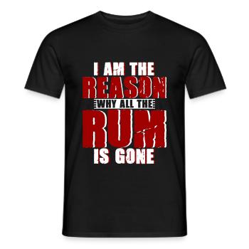 I Am The Reason Why All The Rum Is Gone 4 - Men's T-Shirt - black - Front - AI Model Male 178 light (178cm)