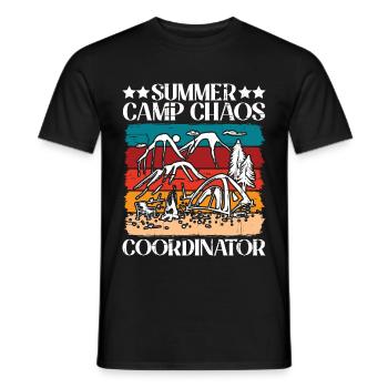 Summer Camp Chaos Coordinator 5 - Männer T-Shirt - Schwarz - Vorne - AI Model Male 178 light (178cm)