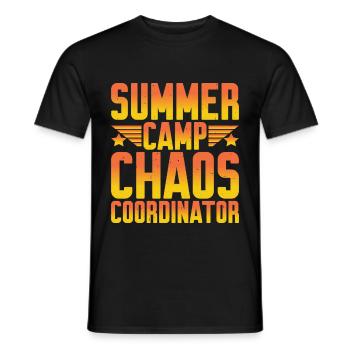 Summer Camp Chaos Coordinator 7 - Männer T-Shirt - Schwarz - Vorne - AI Model Male 178 light (178cm)