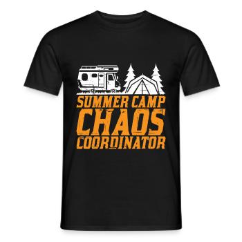 Summer Camp Chaos Coordinator 6 - Männer T-Shirt - Schwarz - Vorne - AI Model Male 178 light (178cm)