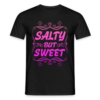 Salty But Sweet 8 - Männer T-Shirt - Schwarz - Vorne - AI Model Male 178 light (178cm)