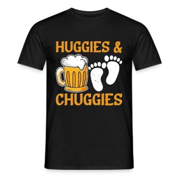 Huggies et Chuggies 12 - T-shirt homme - noir - Devant - AI Model Male 178 light (178cm)