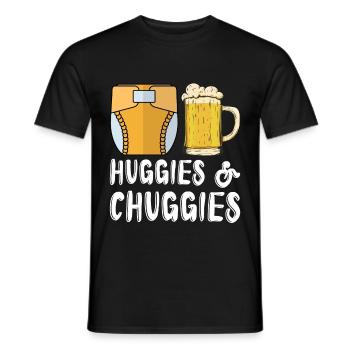 Huggies et Chuggies 14 - T-shirt homme - noir - Devant - AI Model Male 178 light (178cm)