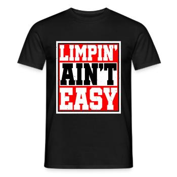 Limpin' Ain't Easy 14 - Men's T-Shirt - black - Front - AI Model Male 178 light (178cm)