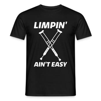 Limpin' Ain't Easy 12 - Men's T-Shirt - black - Front - AI Model Male 178 light (178cm)